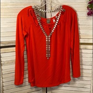 Women’s Fabletics Orange Long Sleeve Top